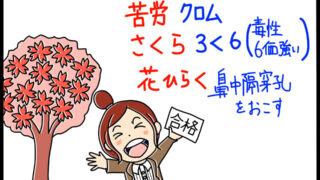 重金属クロムの毒性を暗記するためのゴロイラスト