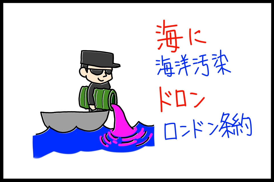 ロンドン条約　ゴロイラスト